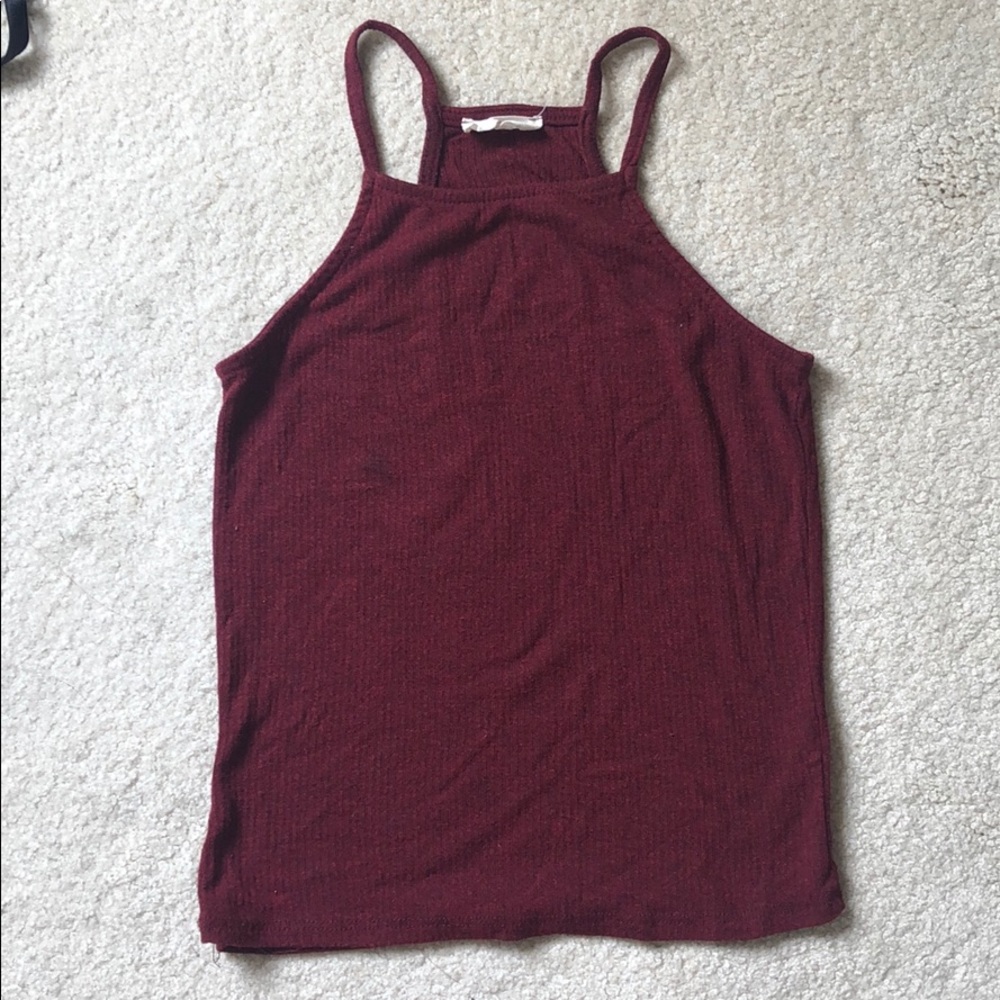 Maroon halter top